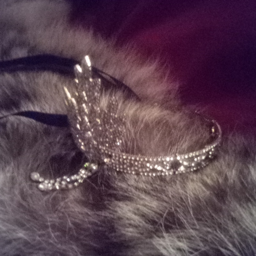Walt Disney crown made of solid metal and cubic zirconia a little girl rose gold